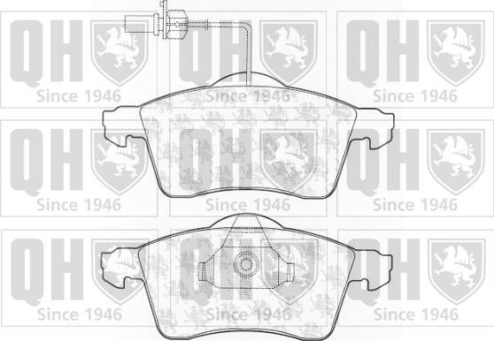 Quinton Hazell BP1272 - Комплект спирачно феродо, дискови спирачки vvparts.bg