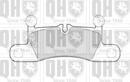 Quinton Hazell BP1797 - Комплект спирачно феродо, дискови спирачки vvparts.bg