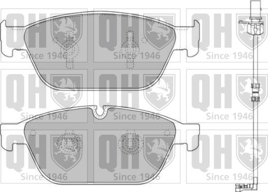 Quinton Hazell BP1748 - Комплект спирачно феродо, дискови спирачки vvparts.bg