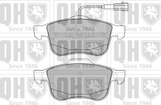 Quinton Hazell BP1742 - Комплект спирачно феродо, дискови спирачки vvparts.bg