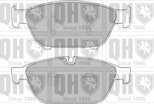 Quinton Hazell BP1747 - Комплект спирачно феродо, дискови спирачки vvparts.bg
