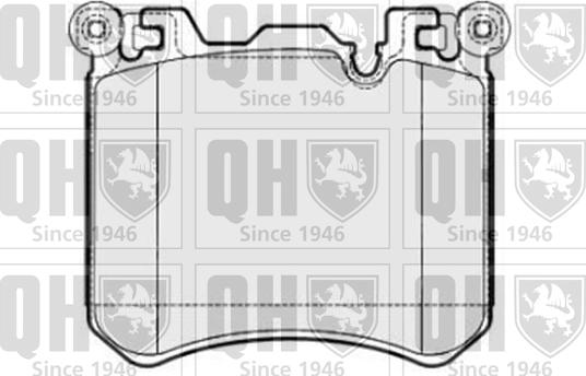 Quinton Hazell BP1759 - Комплект спирачно феродо, дискови спирачки vvparts.bg