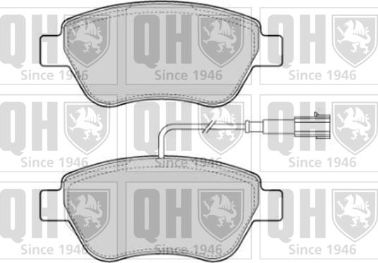 Quinton Hazell BP1754 - Комплект спирачно феродо, дискови спирачки vvparts.bg