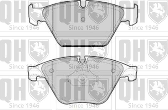 Quinton Hazell BP1755 - Комплект спирачно феродо, дискови спирачки vvparts.bg