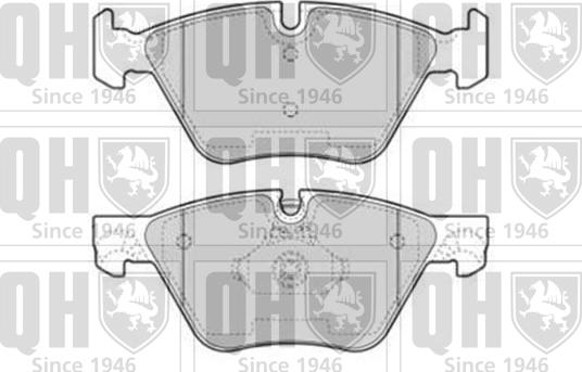 Quinton Hazell BP1753 - Комплект спирачно феродо, дискови спирачки vvparts.bg