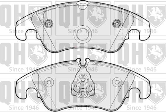 Quinton Hazell BP1757 - Комплект спирачно феродо, дискови спирачки vvparts.bg