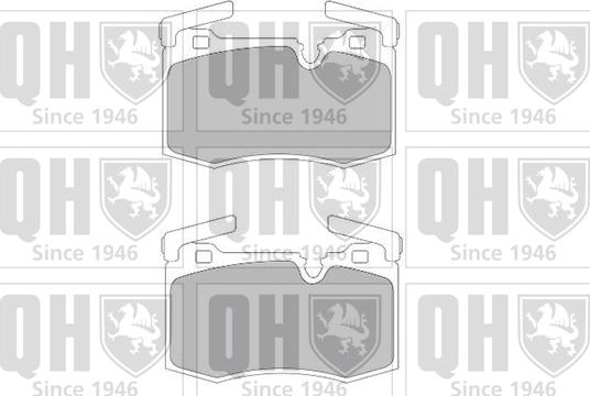Quinton Hazell BP1709 - Комплект спирачно феродо, дискови спирачки vvparts.bg