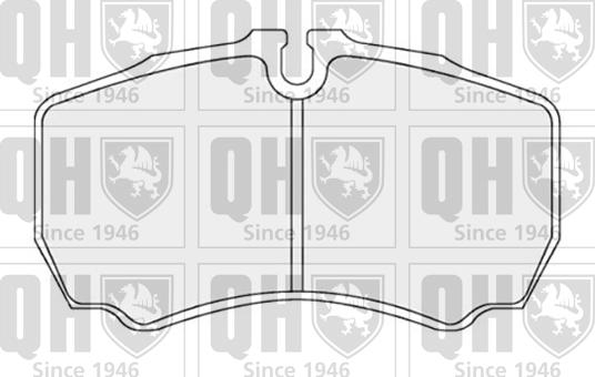 Quinton Hazell BP1734 - Комплект спирачно феродо, дискови спирачки vvparts.bg
