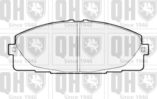 Quinton Hazell BP1725 - Комплект спирачно феродо, дискови спирачки vvparts.bg