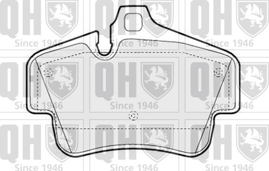 Quinton Hazell BP1728 - Комплект спирачно феродо, дискови спирачки vvparts.bg