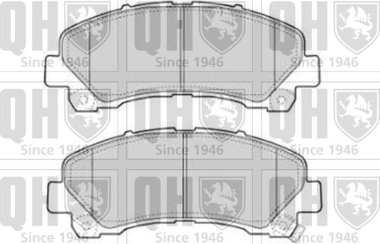 Quinton Hazell BP1779 - Комплект спирачно феродо, дискови спирачки vvparts.bg