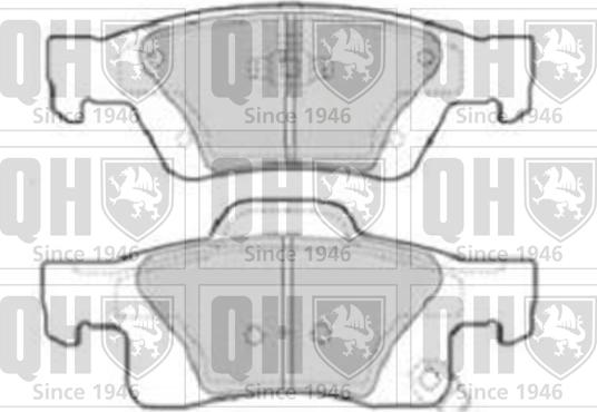 Quinton Hazell BP1772 - Комплект спирачно феродо, дискови спирачки vvparts.bg