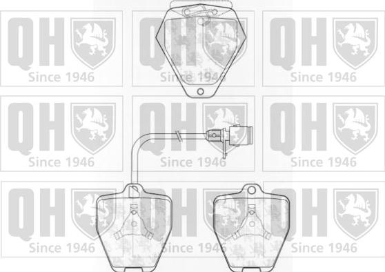 Quinton Hazell BP899 - Комплект спирачно феродо, дискови спирачки vvparts.bg