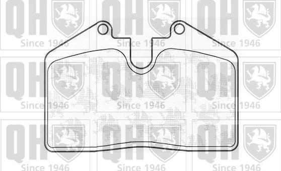 Quinton Hazell BP849 - Комплект спирачно феродо, дискови спирачки vvparts.bg