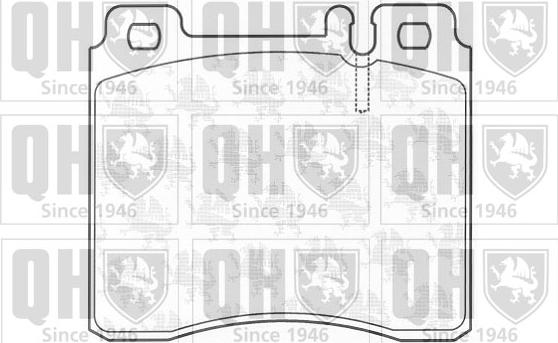 Quinton Hazell BP844 - Комплект спирачно феродо, дискови спирачки vvparts.bg