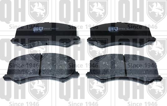 Quinton Hazell BP854 - Комплект спирачно феродо, дискови спирачки vvparts.bg