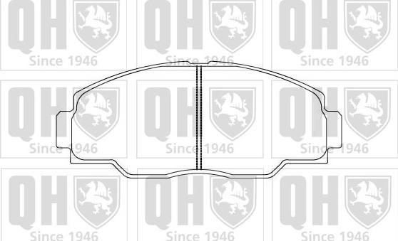 Quinton Hazell BP855 - Комплект спирачно феродо, дискови спирачки vvparts.bg