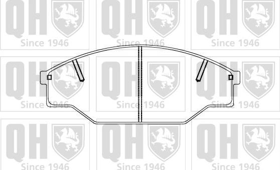 Quinton Hazell BP856 - Комплект спирачно феродо, дискови спирачки vvparts.bg