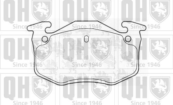 Quinton Hazell BP850 - Комплект спирачно феродо, дискови спирачки vvparts.bg