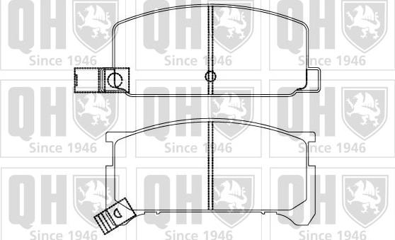 Quinton Hazell BP853 - Комплект спирачно феродо, дискови спирачки vvparts.bg