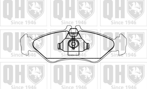 Quinton Hazell BP868 - Комплект спирачно феродо, дискови спирачки vvparts.bg