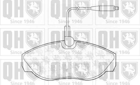 Quinton Hazell BP810 - Комплект спирачно феродо, дискови спирачки vvparts.bg