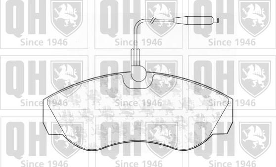 Quinton Hazell BP811 - Комплект спирачно феродо, дискови спирачки vvparts.bg