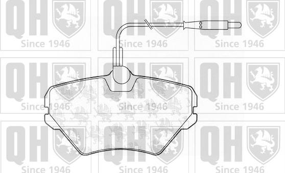 Quinton Hazell BP818 - Комплект спирачно феродо, дискови спирачки vvparts.bg