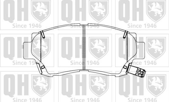 Quinton Hazell BP884 - Комплект спирачно феродо, дискови спирачки vvparts.bg