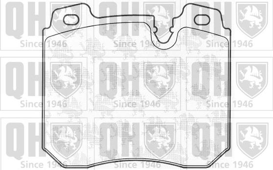 Quinton Hazell BP885 - Комплект спирачно феродо, дискови спирачки vvparts.bg