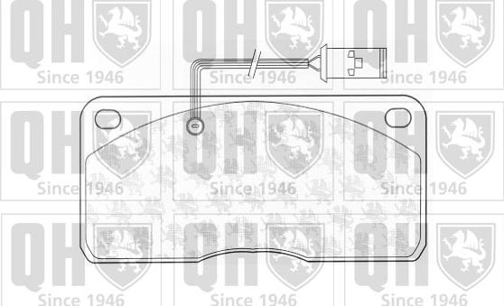 Quinton Hazell BP839 - Комплект спирачно феродо, дискови спирачки vvparts.bg