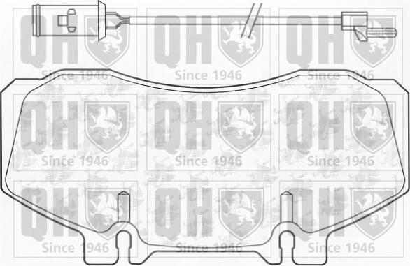 Quinton Hazell BP838 - Комплект спирачно феродо, дискови спирачки vvparts.bg