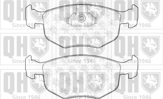 Quinton Hazell BP832 - Комплект спирачно феродо, дискови спирачки vvparts.bg