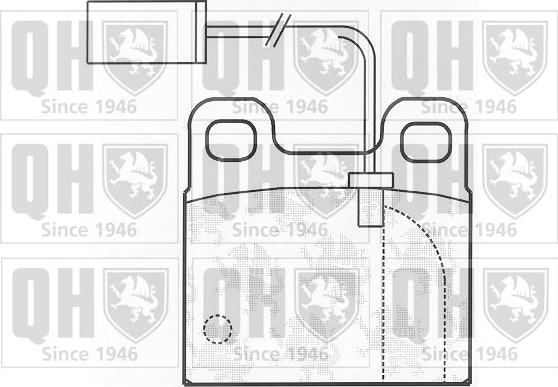 Quinton Hazell BP824 - Комплект спирачно феродо, дискови спирачки vvparts.bg