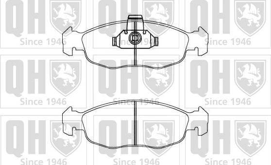 Quinton Hazell BP871 - Комплект спирачно феродо, дискови спирачки vvparts.bg