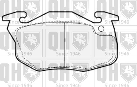 Quinton Hazell BP872 - Комплект спирачно феродо, дискови спирачки vvparts.bg