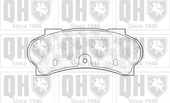 Quinton Hazell BP398 - Комплект спирачно феродо, дискови спирачки vvparts.bg