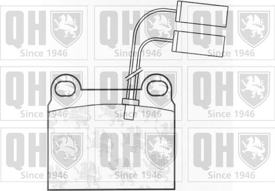 Quinton Hazell BP346 - Комплект спирачно феродо, дискови спирачки vvparts.bg