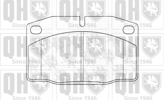 Quinton Hazell BP356 - Комплект спирачно феродо, дискови спирачки vvparts.bg