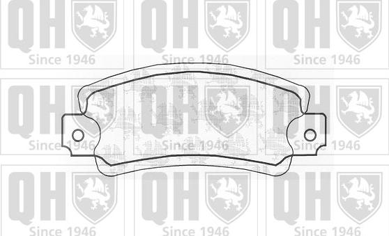 Quinton Hazell BP350 - Комплект спирачно феродо, дискови спирачки vvparts.bg