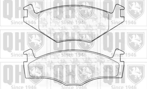 Quinton Hazell BP360 - Комплект спирачно феродо, дискови спирачки vvparts.bg