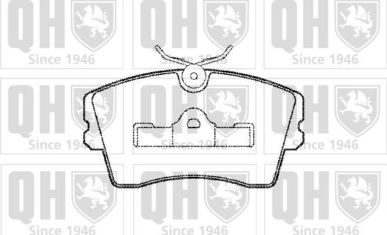 Quinton Hazell BP363 - Комплект спирачно феродо, дискови спирачки vvparts.bg