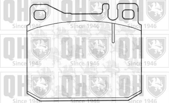 Quinton Hazell BP319 - Комплект спирачно феродо, дискови спирачки vvparts.bg