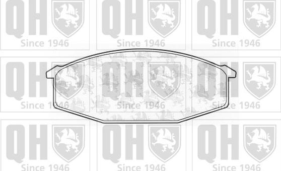 Quinton Hazell BP316 - Комплект спирачно феродо, дискови спирачки vvparts.bg