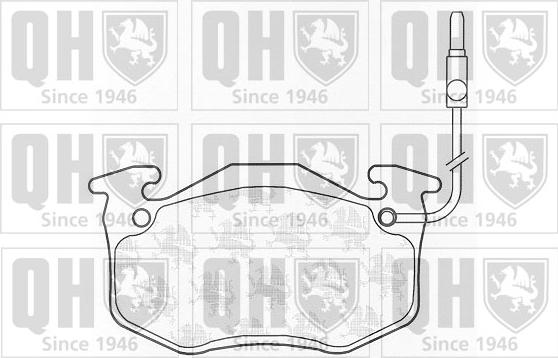 Quinton Hazell BP310 - Комплект спирачно феродо, дискови спирачки vvparts.bg