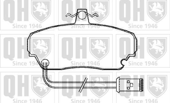 Quinton Hazell BP380 - Комплект спирачно феродо, дискови спирачки vvparts.bg