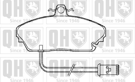 Quinton Hazell BP382 - Комплект спирачно феродо, дискови спирачки vvparts.bg