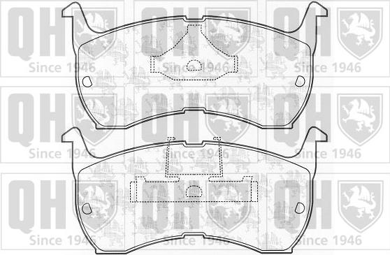 Quinton Hazell BP332 - Комплект спирачно феродо, дискови спирачки vvparts.bg