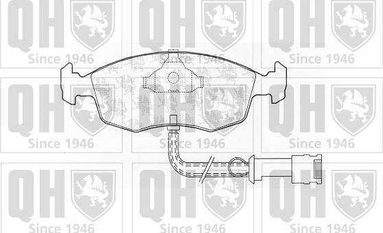 Quinton Hazell BP324 - Комплект спирачно феродо, дискови спирачки vvparts.bg