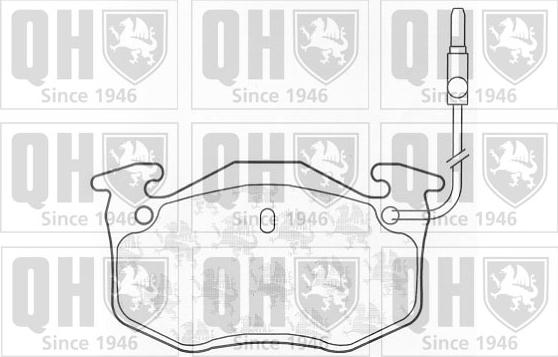 Quinton Hazell BP376 - Комплект спирачно феродо, дискови спирачки vvparts.bg